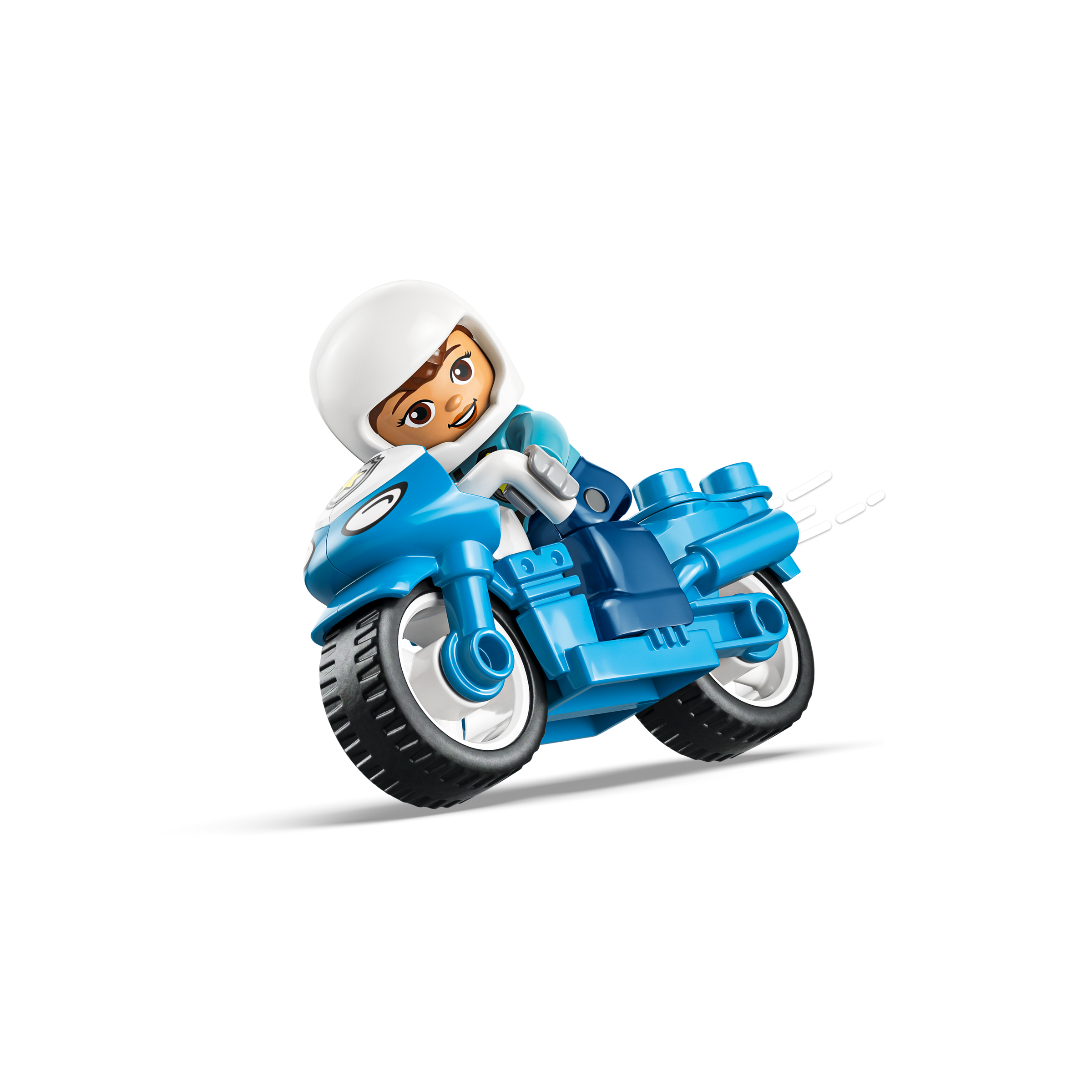 Blue Police Motorcycle - Image 3
