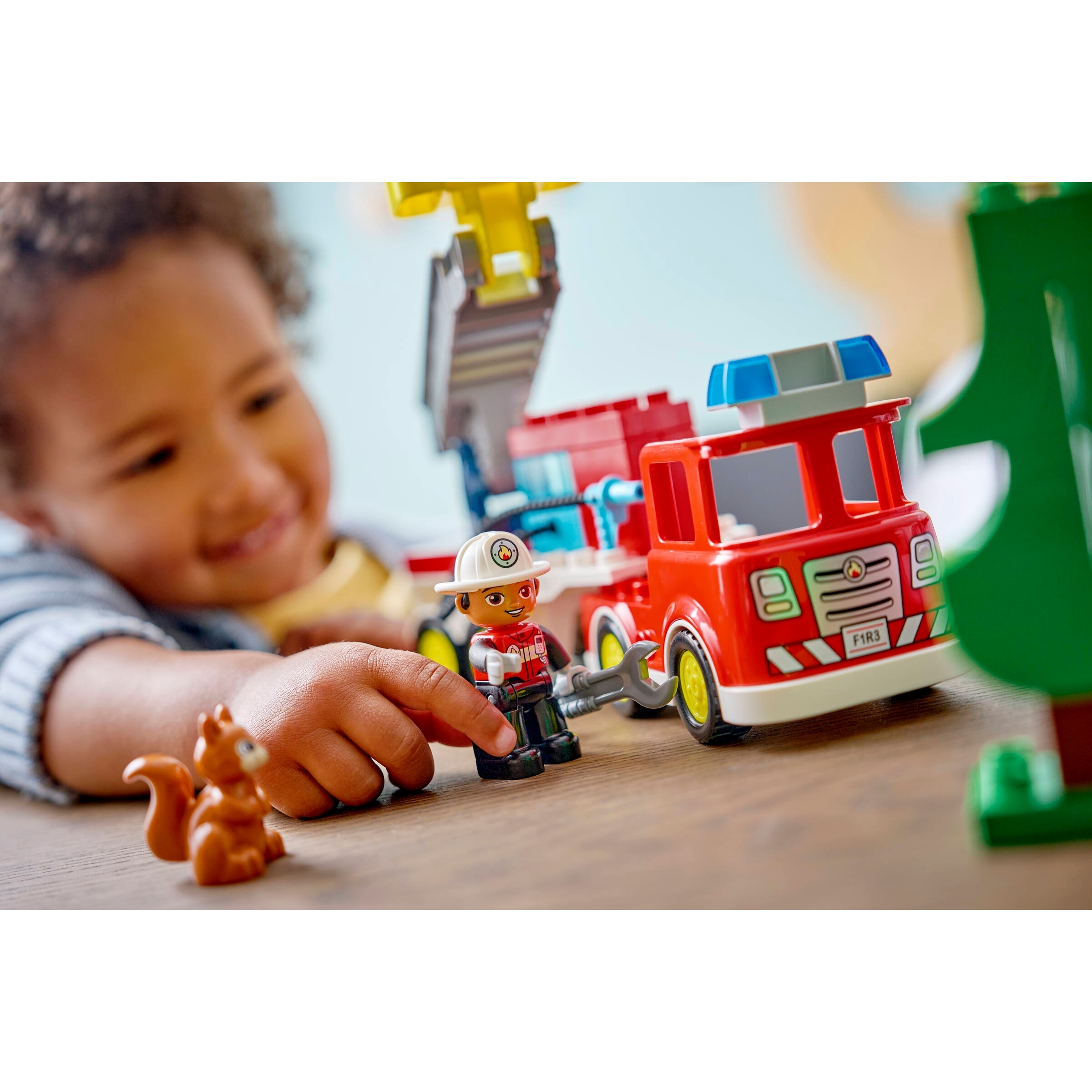 Fire Truck With Hose And Firefighter - Image 8