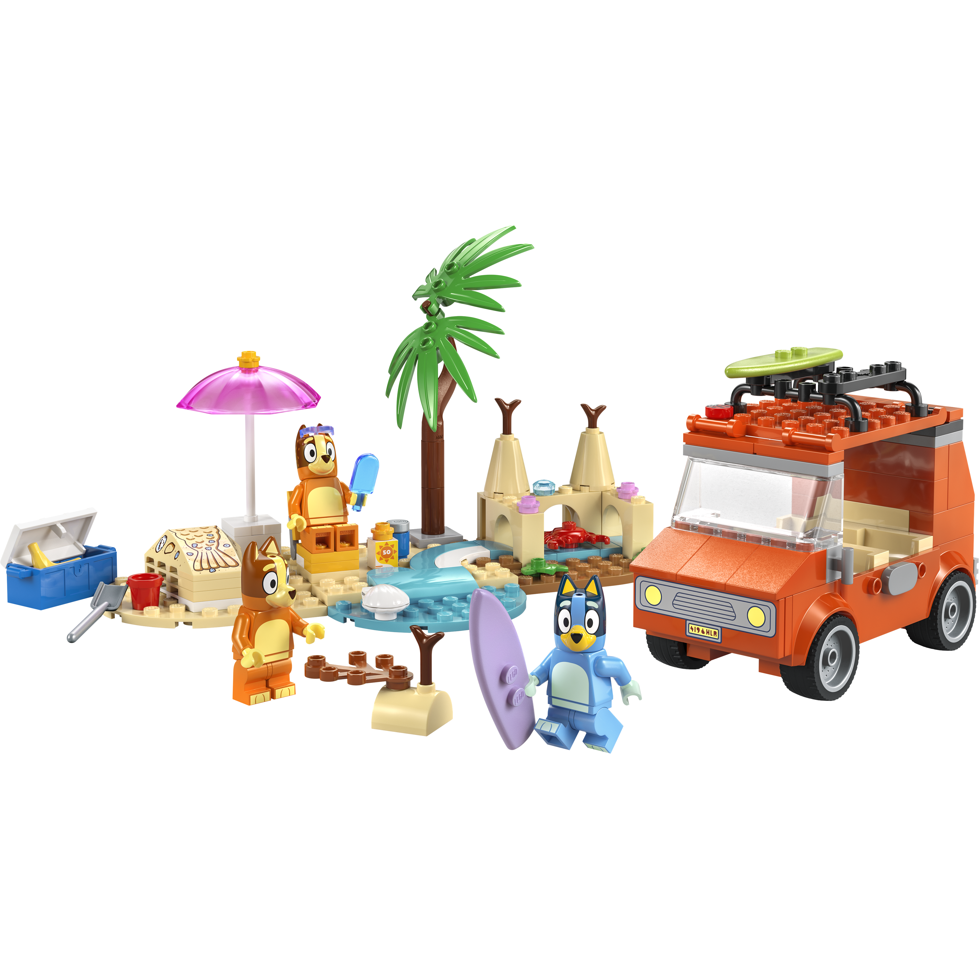 Bluey's Beach & Family Car Trip