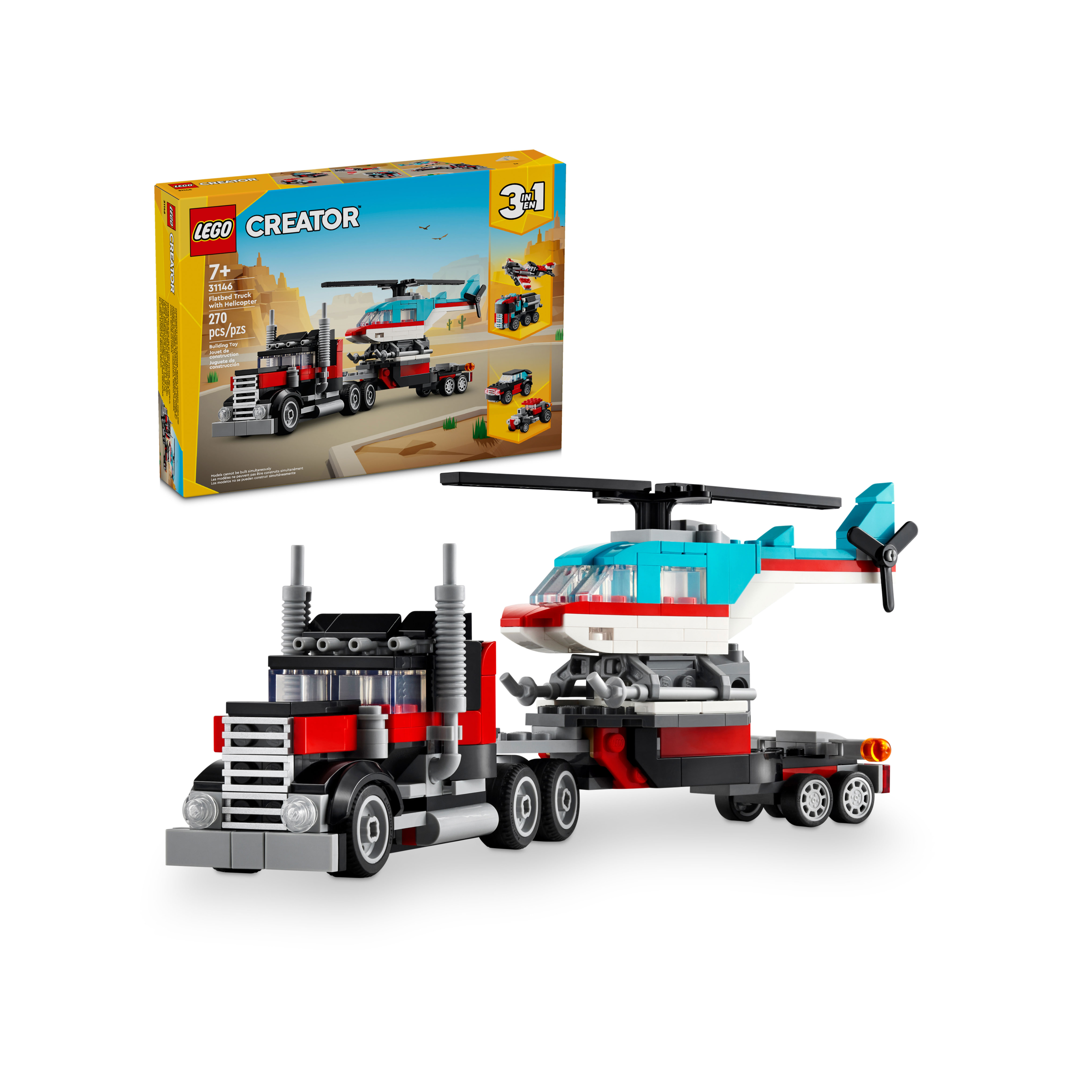 Flatbed Truck With Helicopter - Image 2
