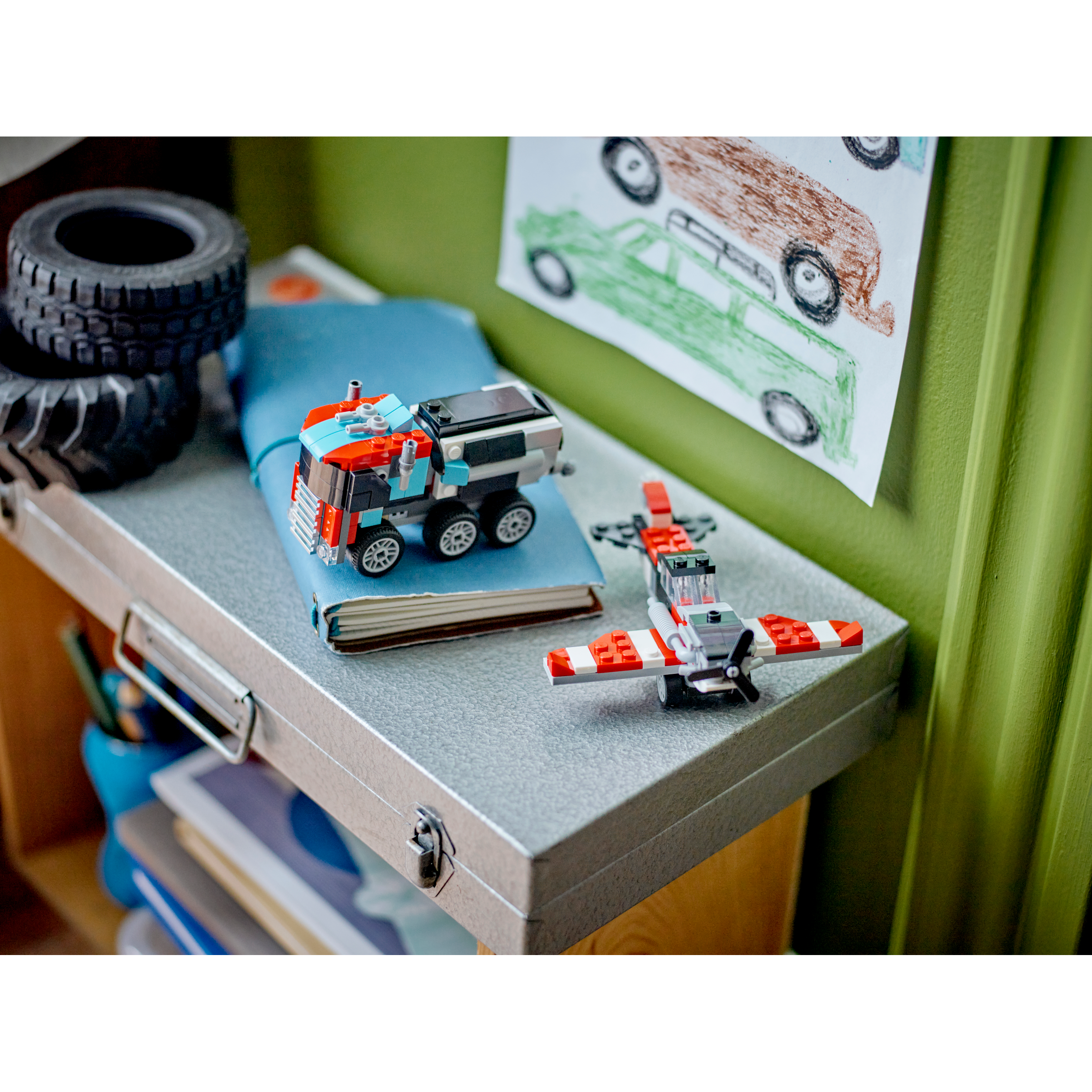 Flatbed Truck With Helicopter - Image 10