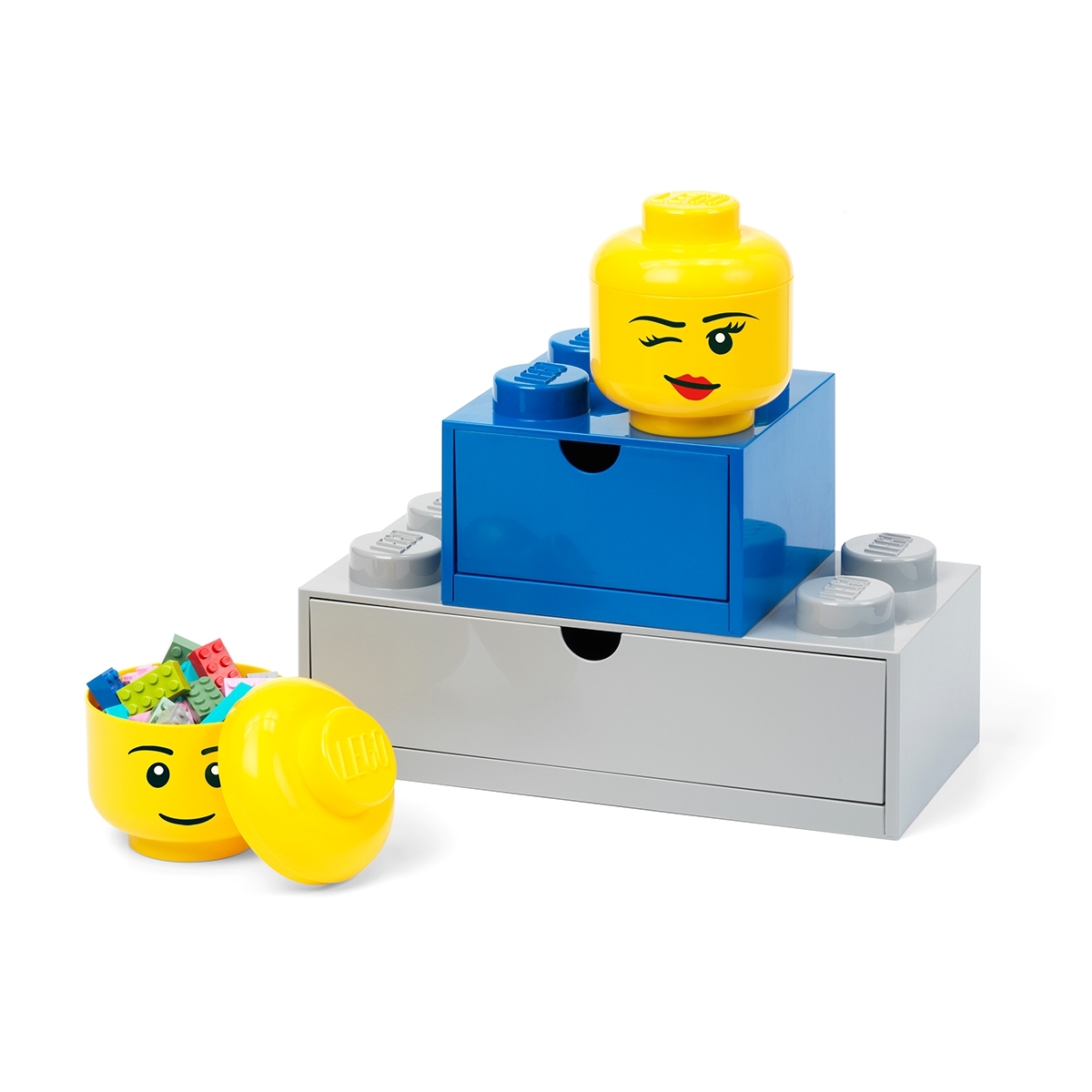 Lego Storage Head – Mini (Winking) - Image 4