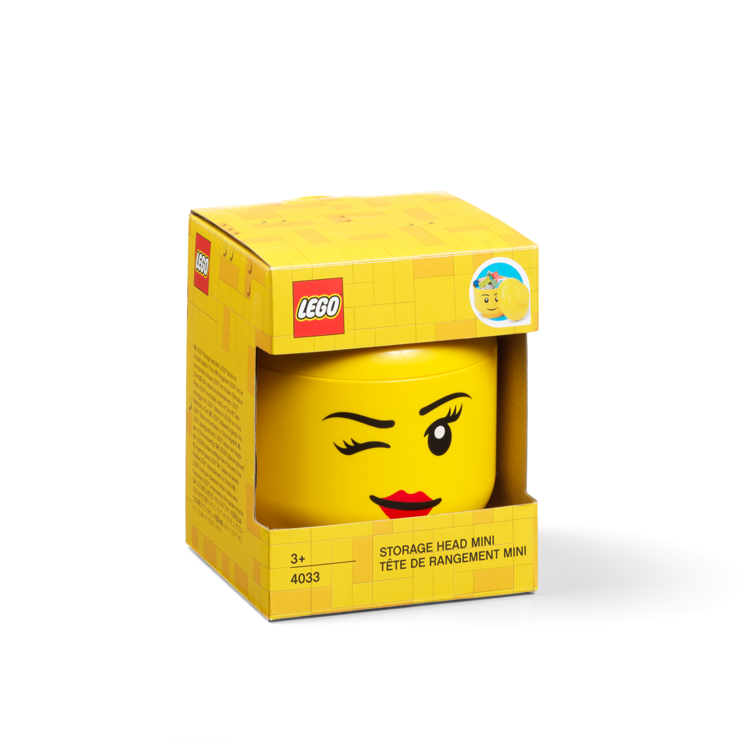 Lego Storage Head – Mini (Winking) - Image 2