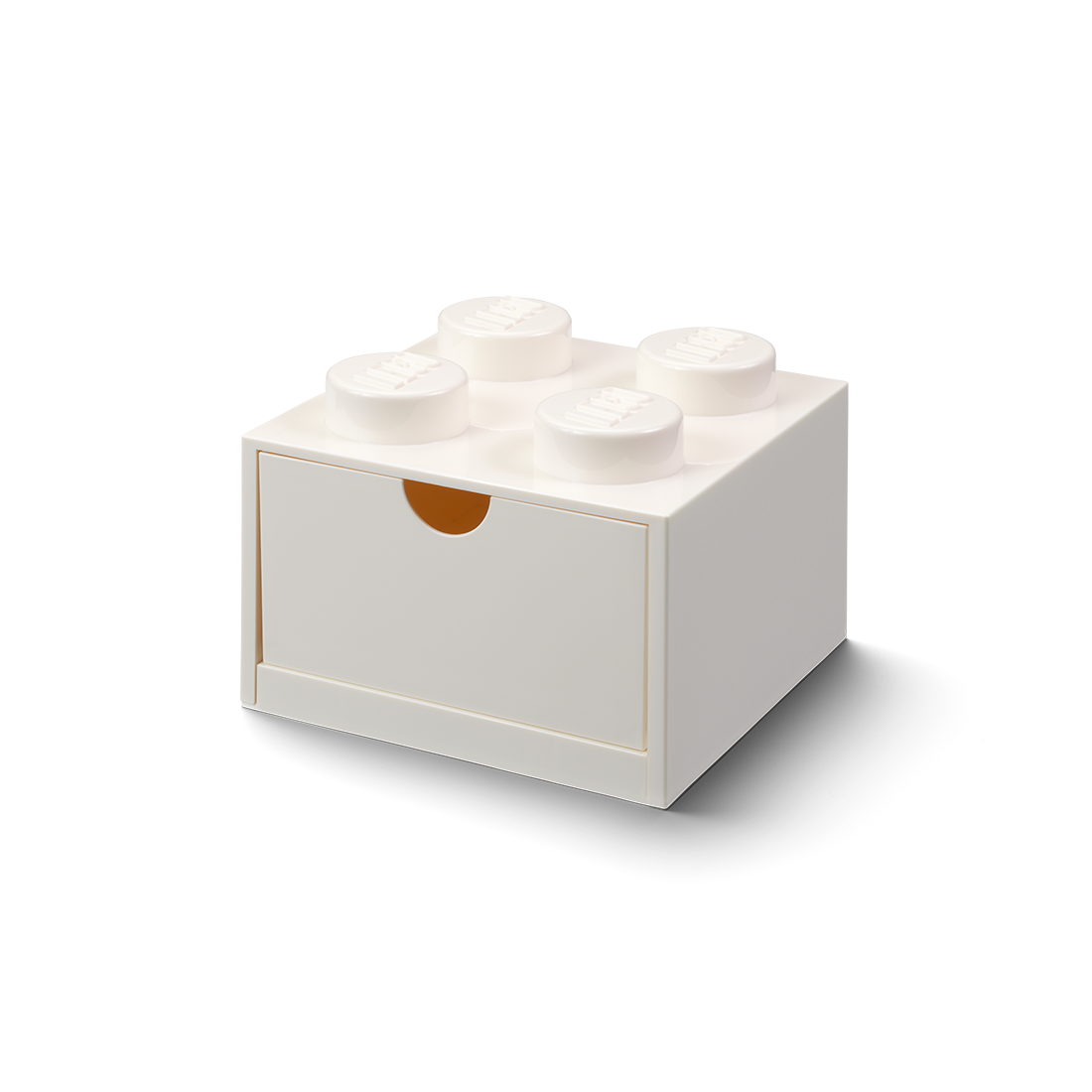 4-Stud Desk Drawer – White - Image 3
