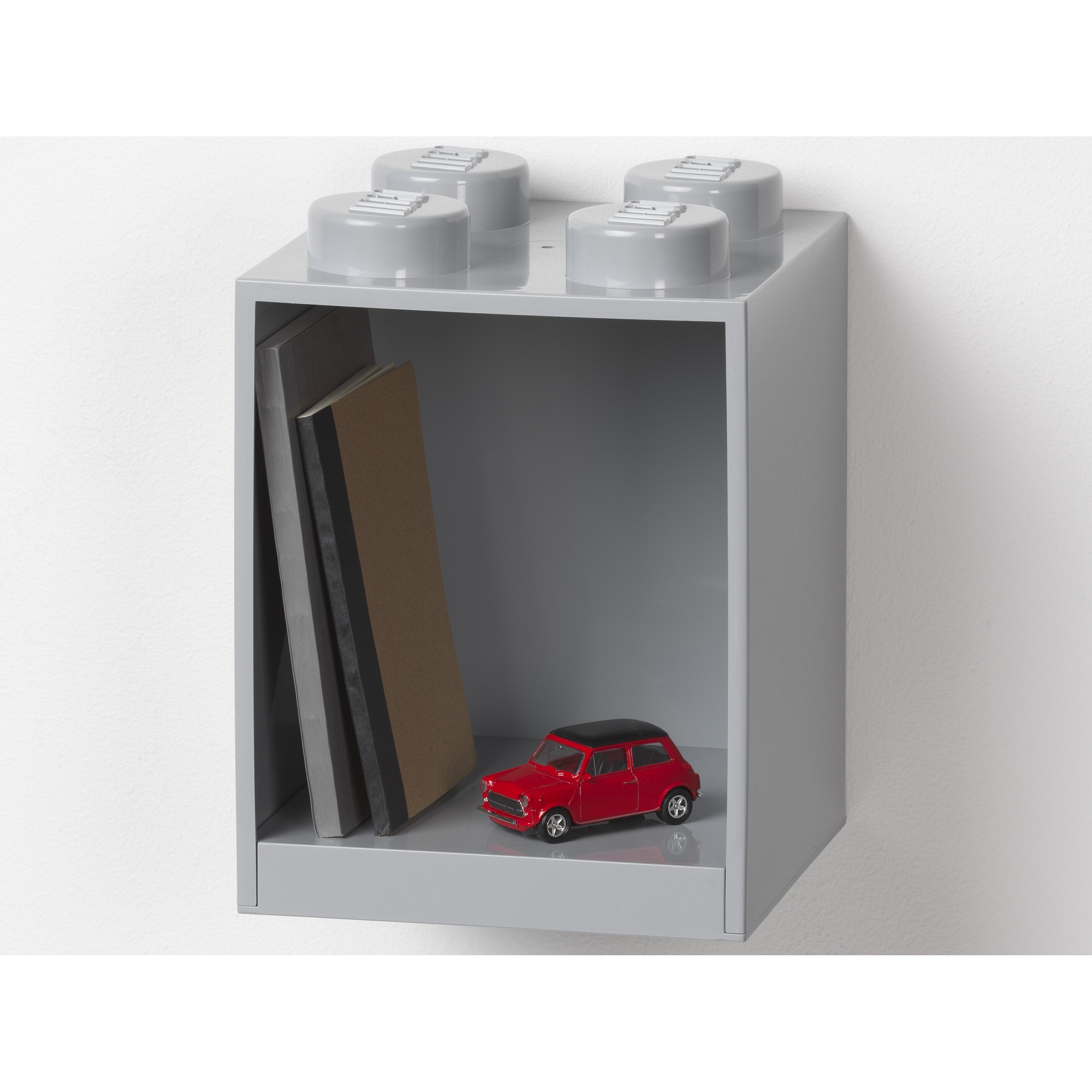 4-Stud Brick Shelf – Gray - Image 3