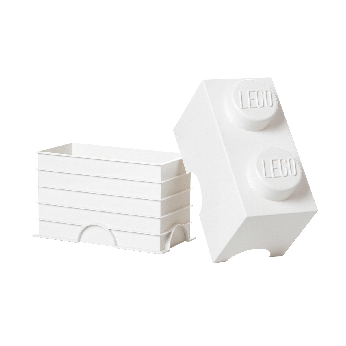 2-Stud Storage Brick – White - Image 2