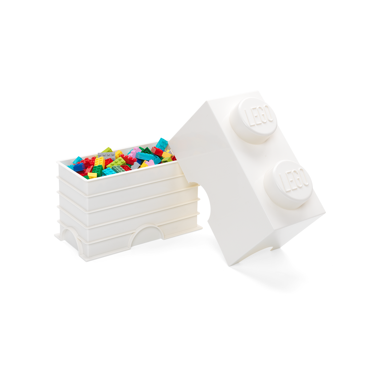 2-Stud Storage Brick – White - Image 3