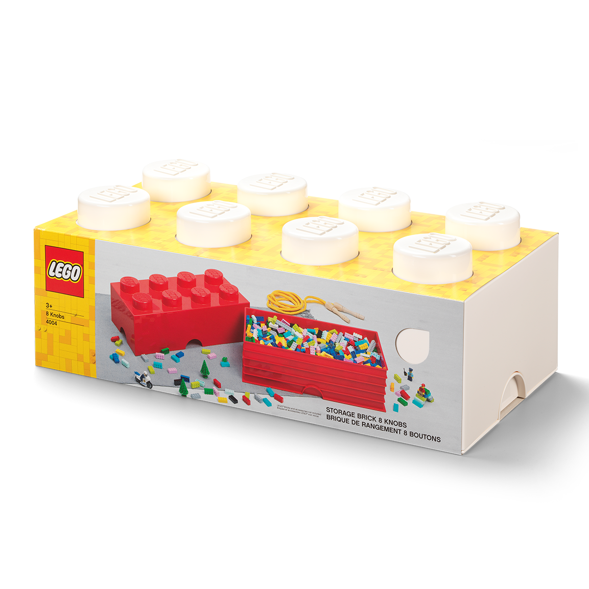 8-Stud Storage Brick – White - Image 2