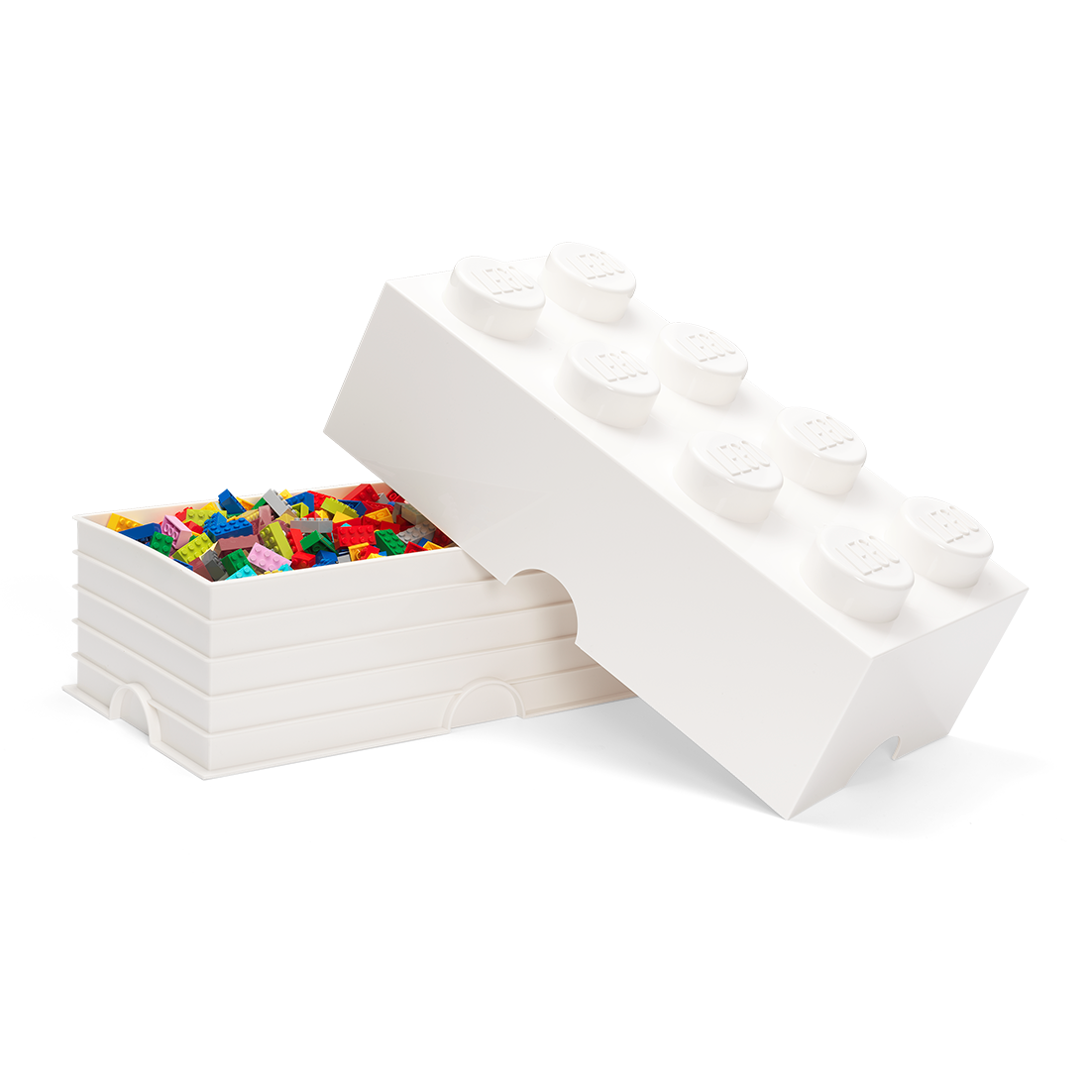 8-Stud Storage Brick – White - Image 3