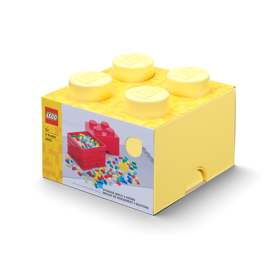 4-Stud Storage Brick – Cool Yellow - Image 2