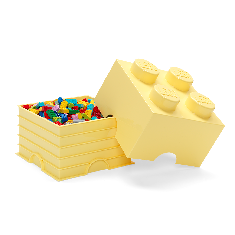 4-Stud Storage Brick – Cool Yellow - Image 3