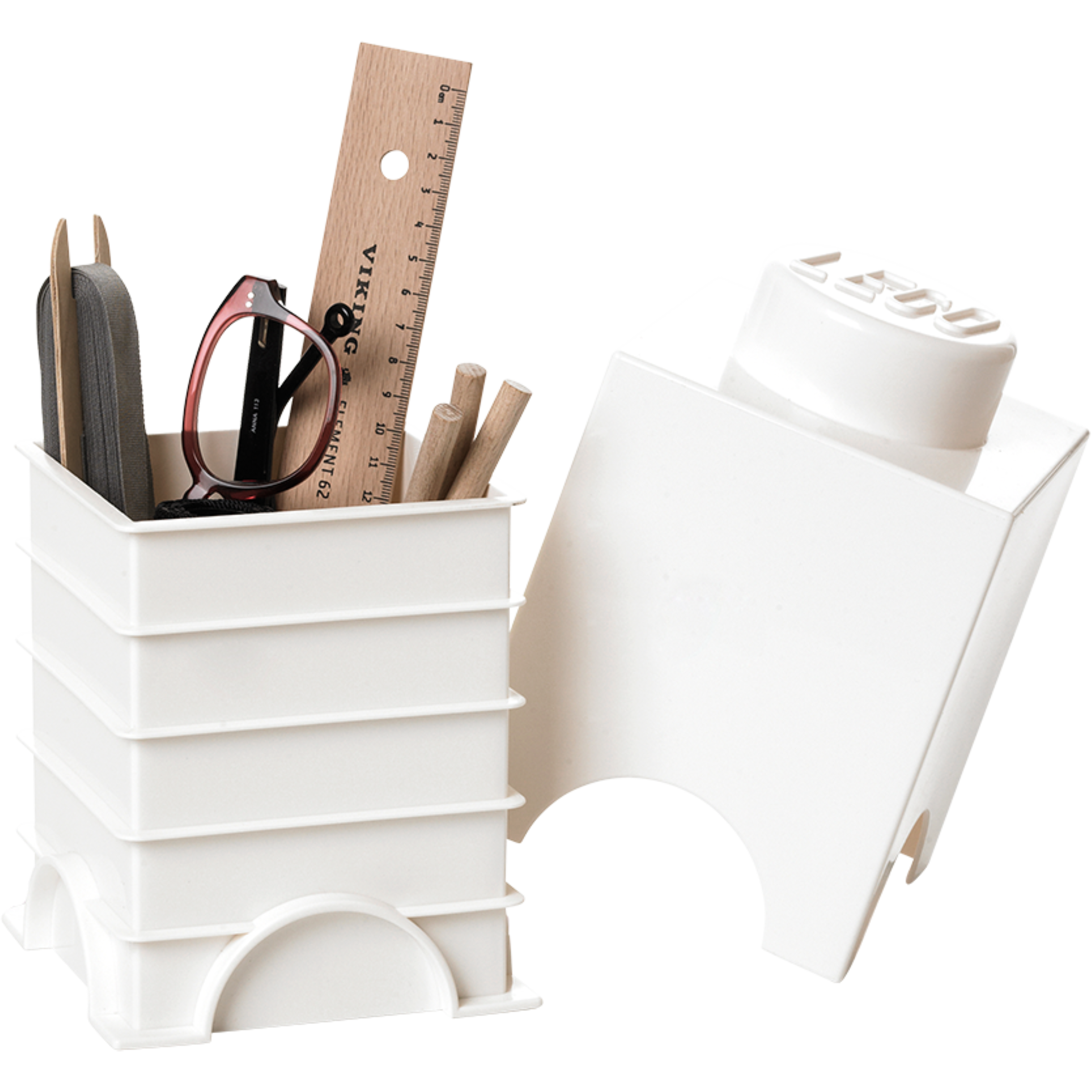 Storage Brick 1-Stud – White - Image 2