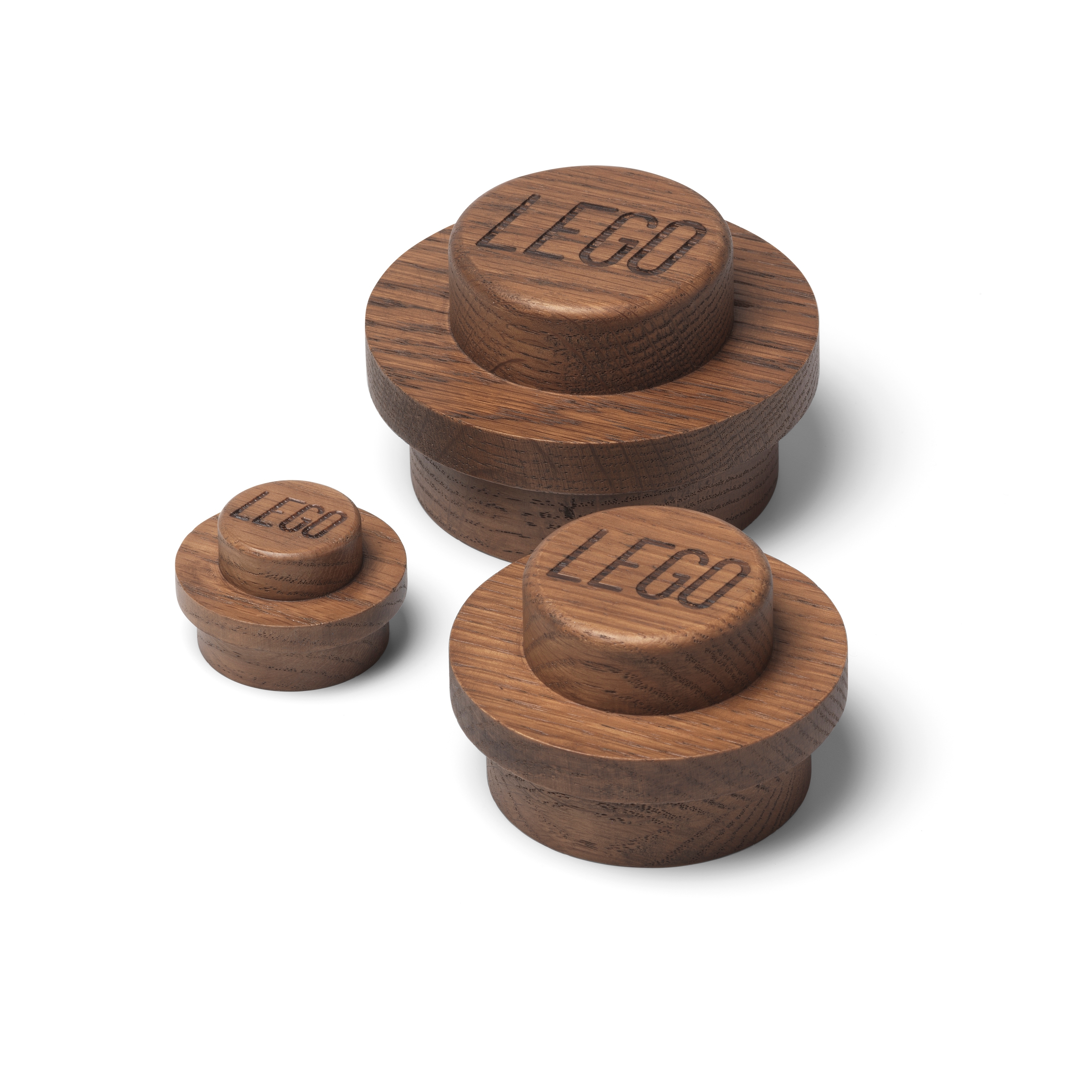 Wooden Wall Hanger Set – Dark Oak