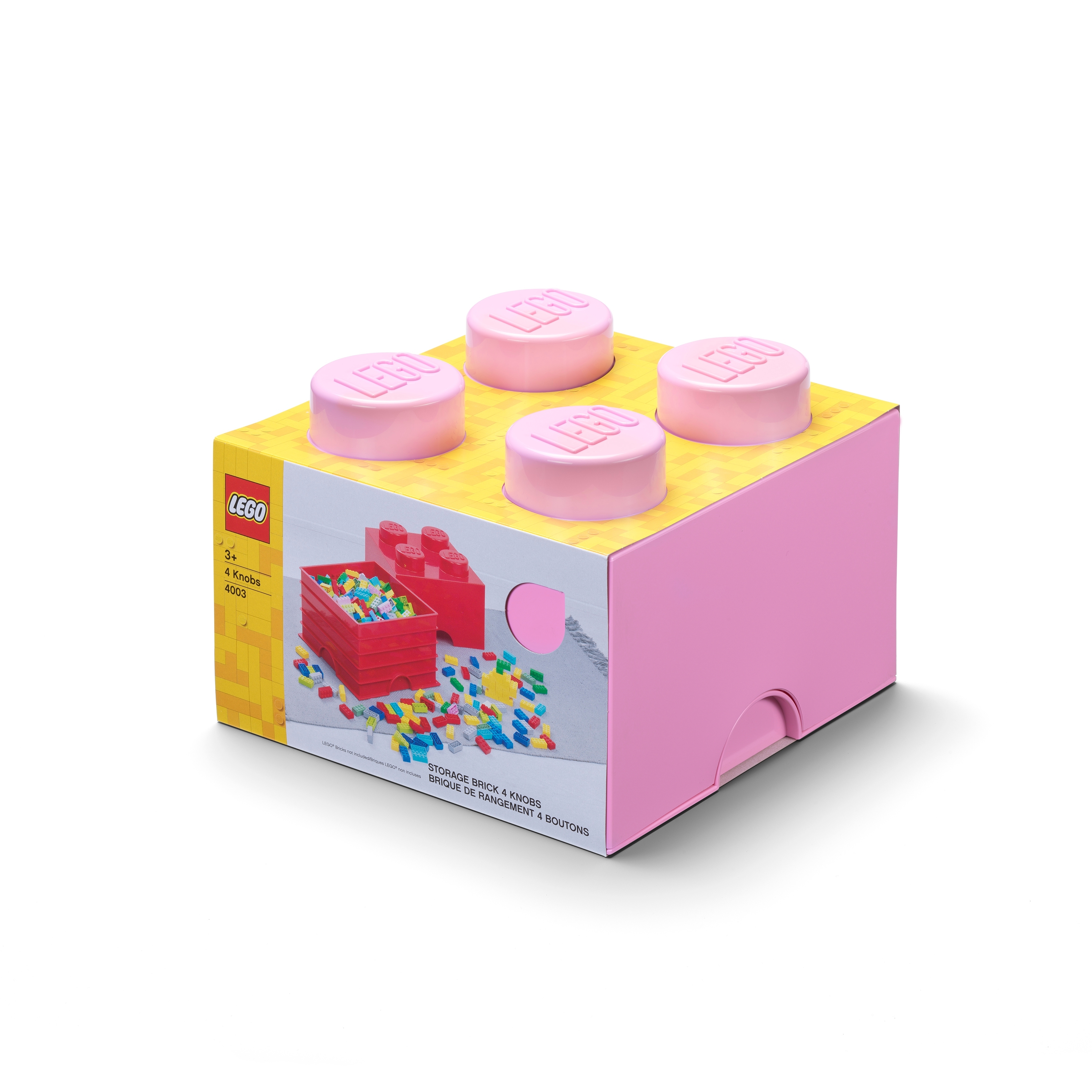 4-Stud Storage Brick – Light Purple - Image 2