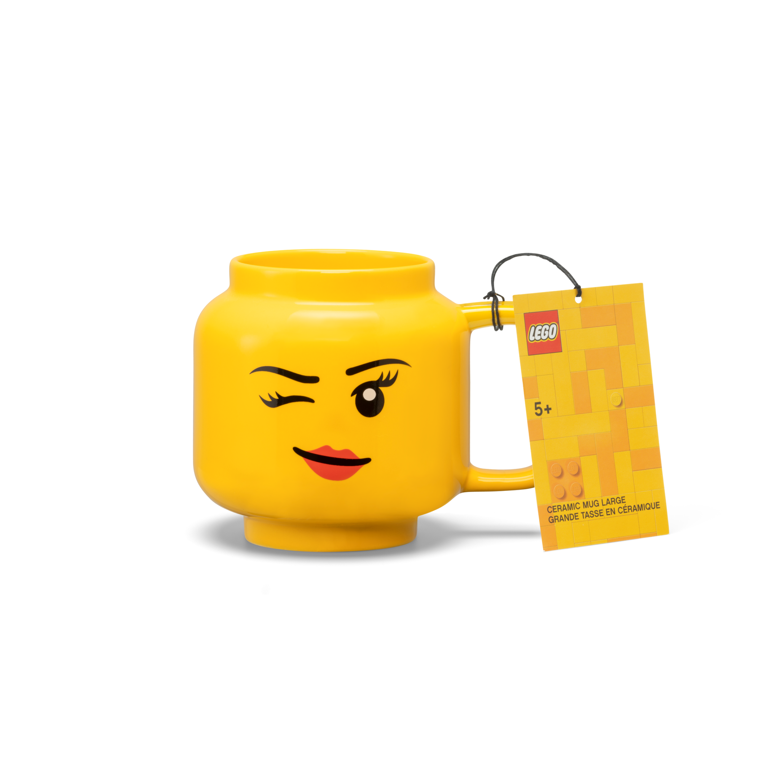 Large Winking Girl Ceramic Mug - Image 2