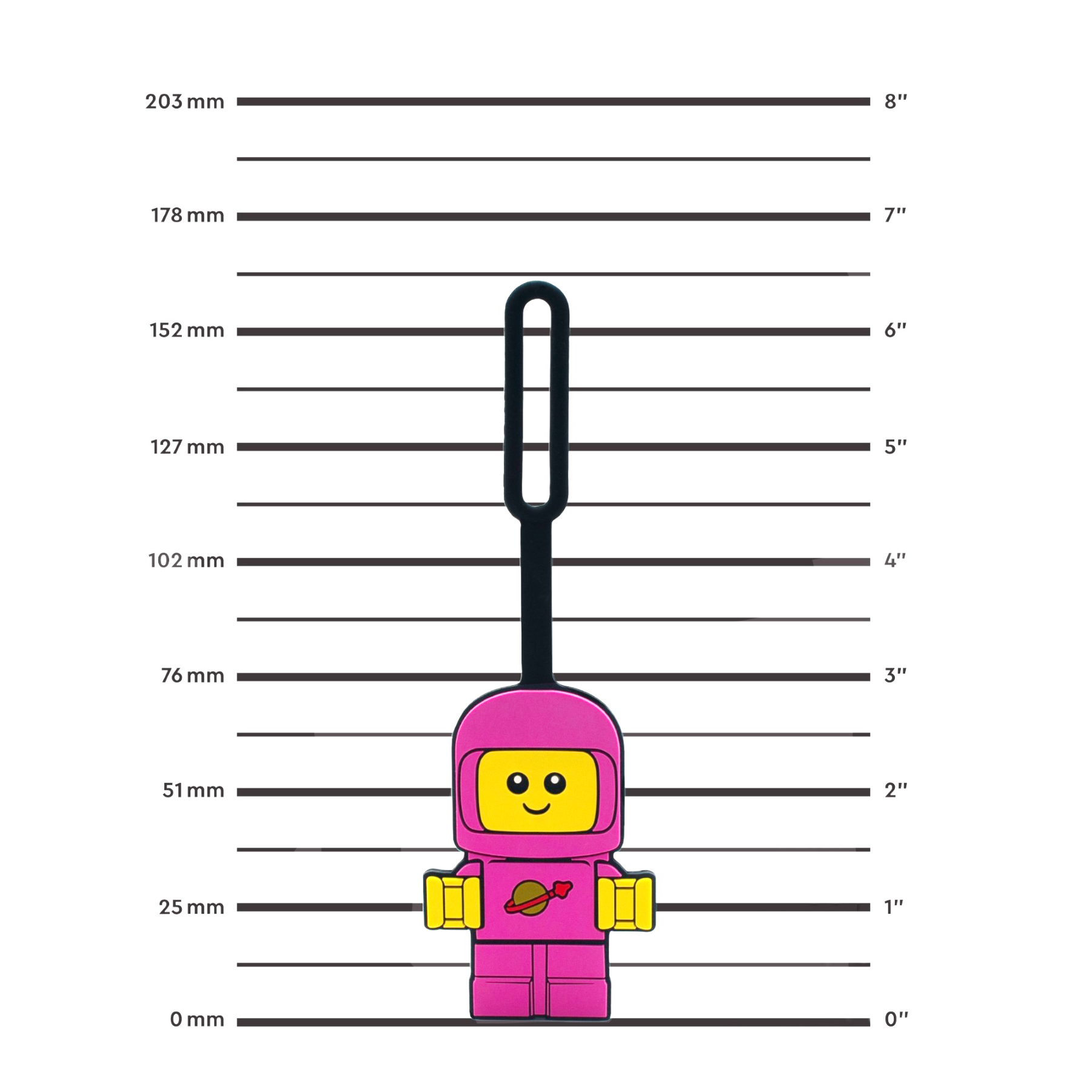 Space Baby Bag Tag – Pink - Image 3