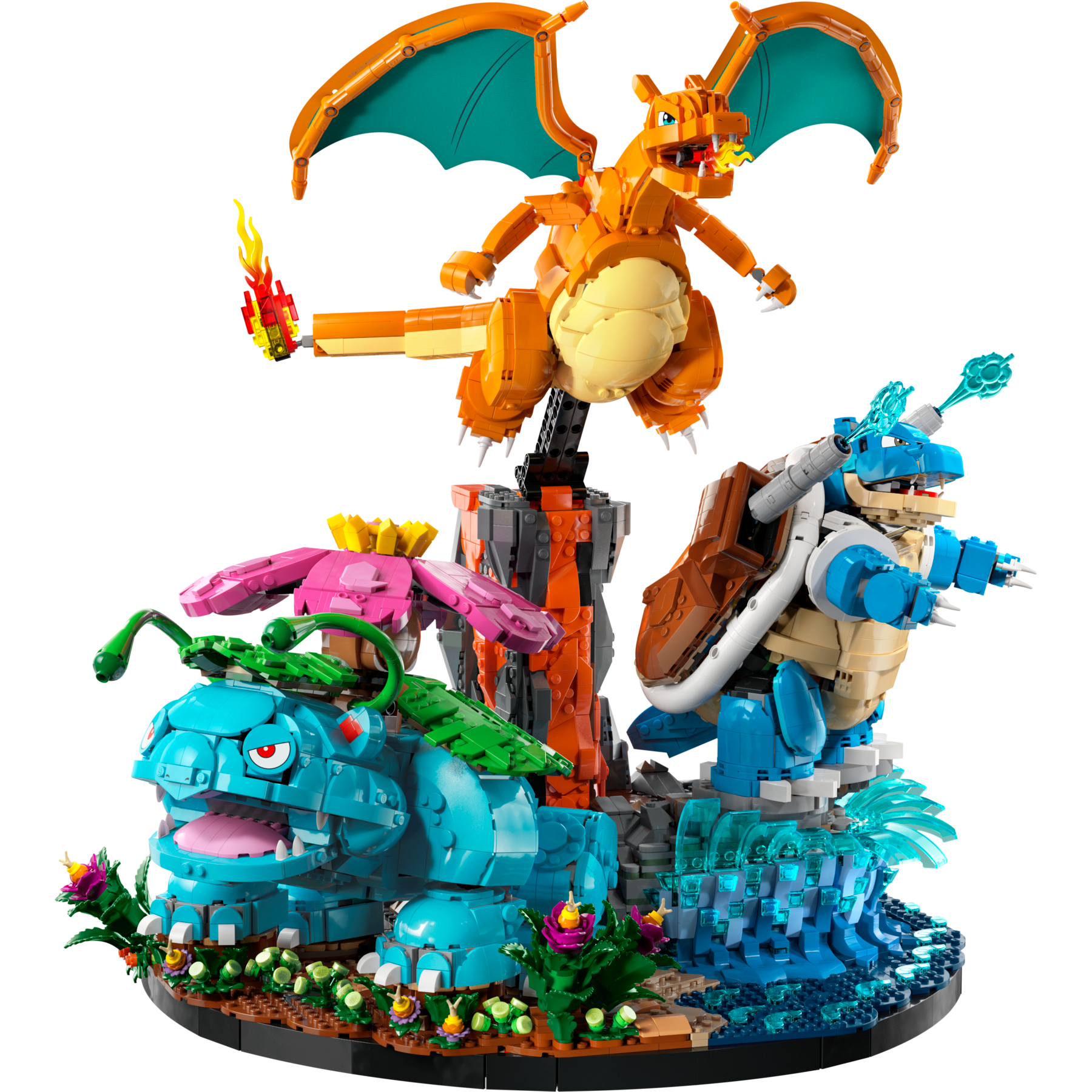 Venusaur, Charizard And Blastoise