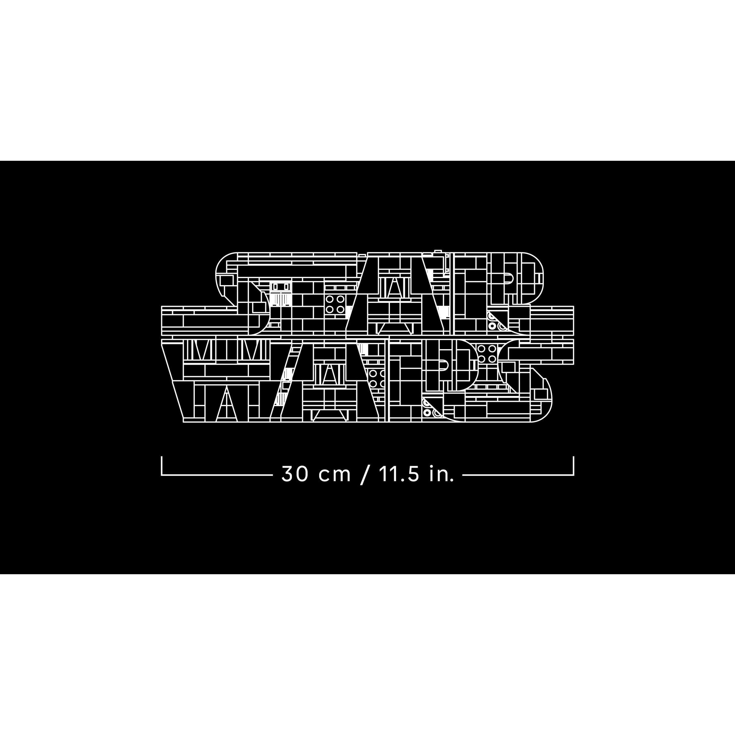 Brick-Built Star Wars Logo - Image 10