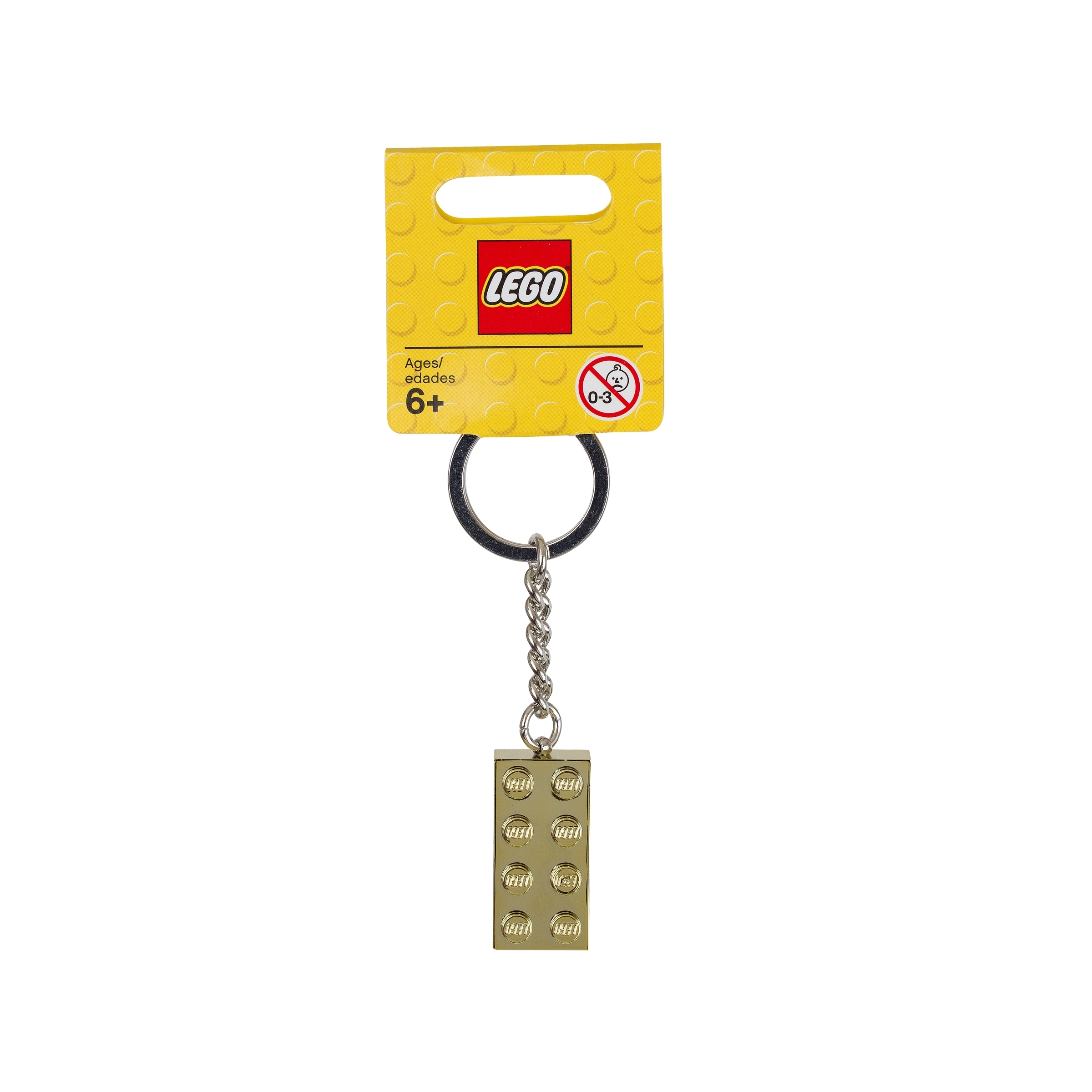 Lego Gold 2X4 Stud Key Chain - Image 2