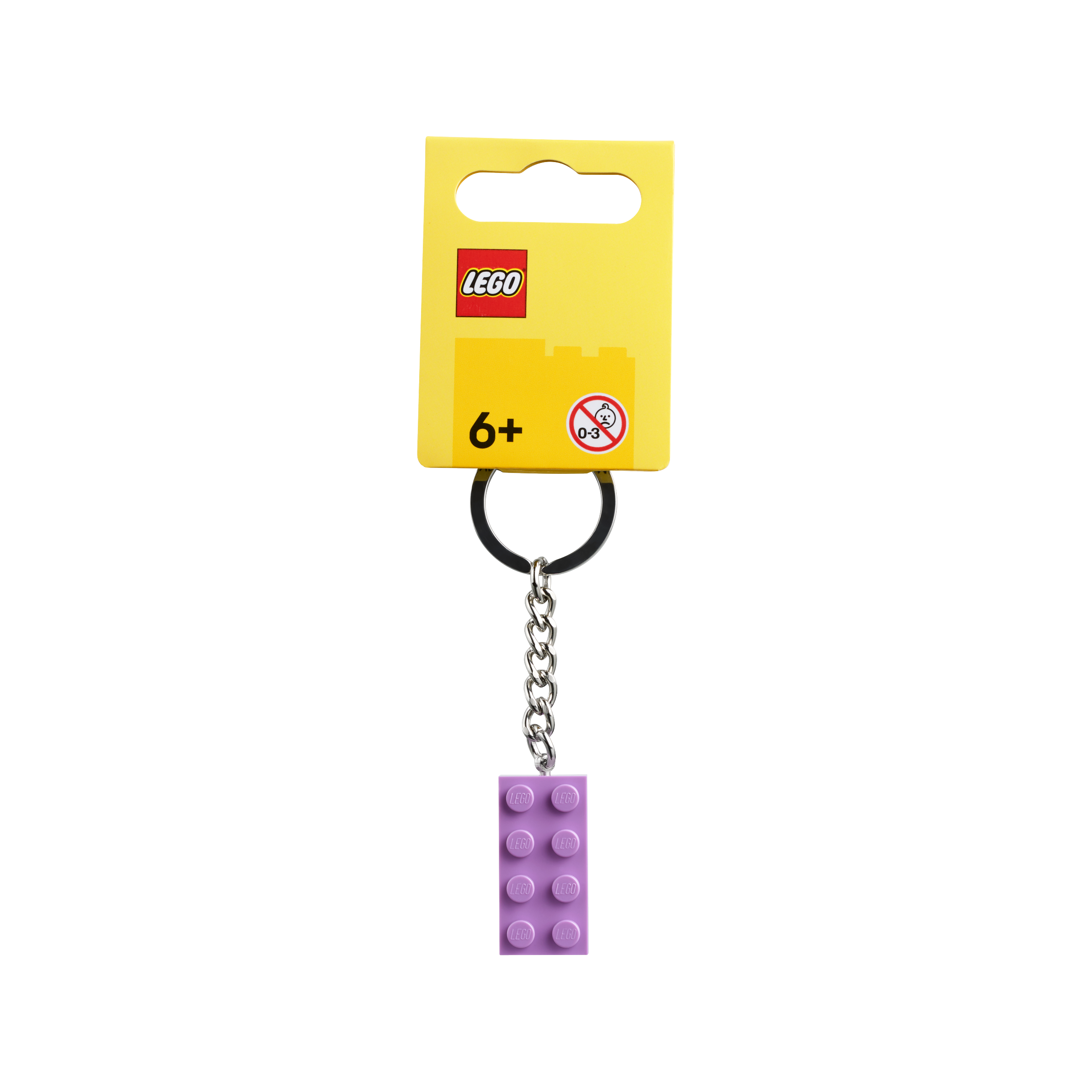 Medium Lavender 2X4 Stud Key Chain - Image 2