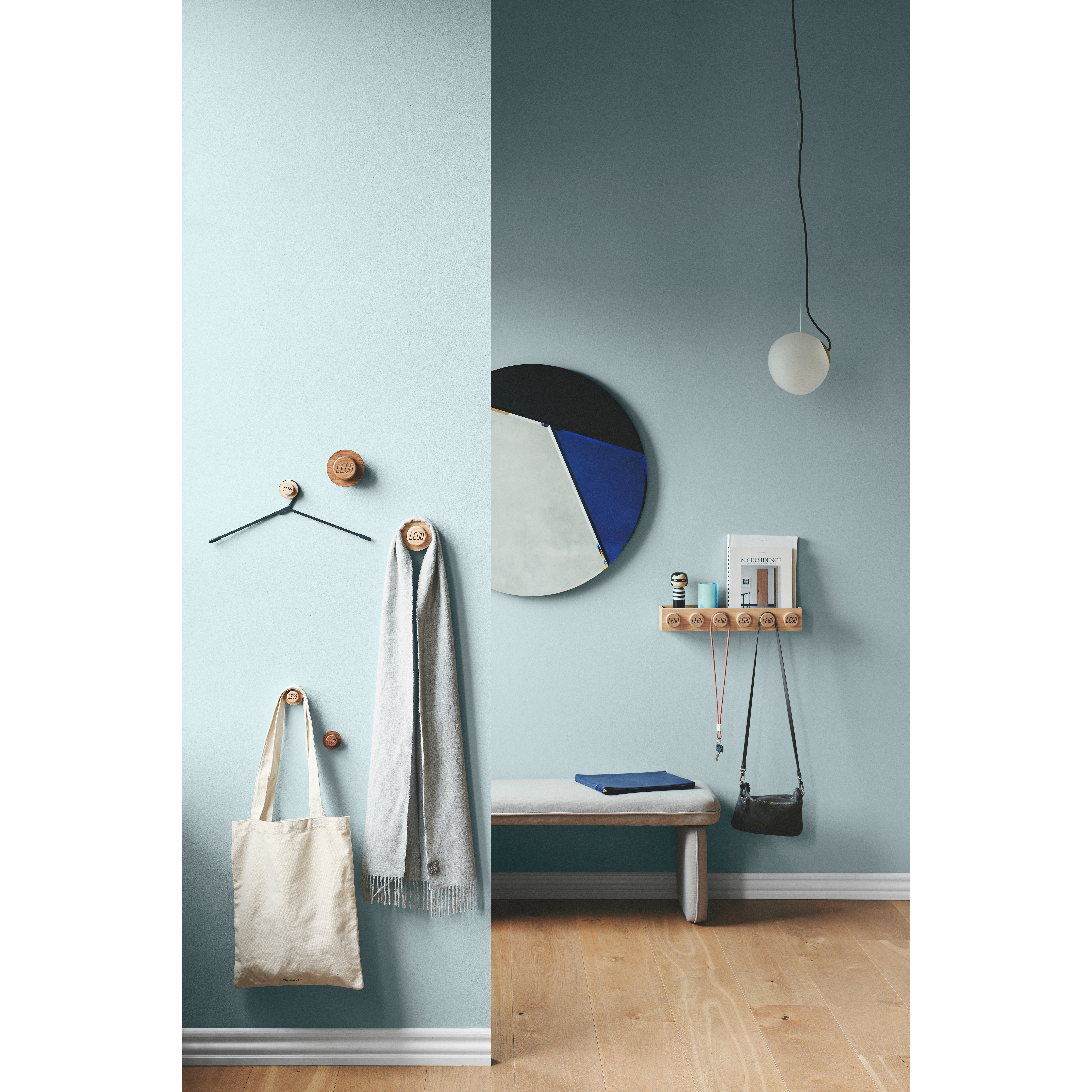 Wooden Wall Hanger Set – Light Oak - Image 5